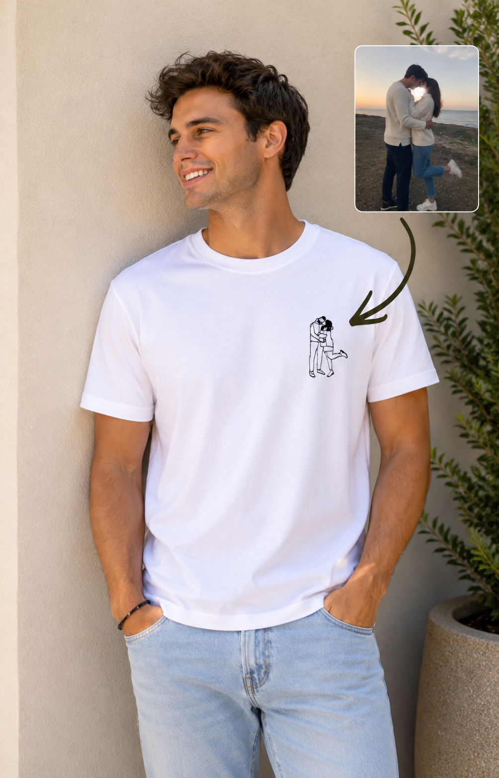 Camiseta personalizada - Siluetas que enamoran