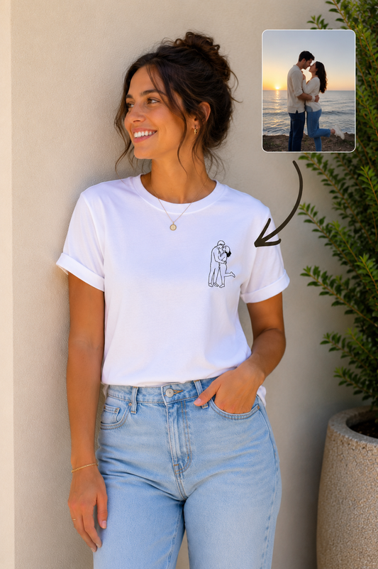 Camiseta personalizada - Siluetas que enamoran